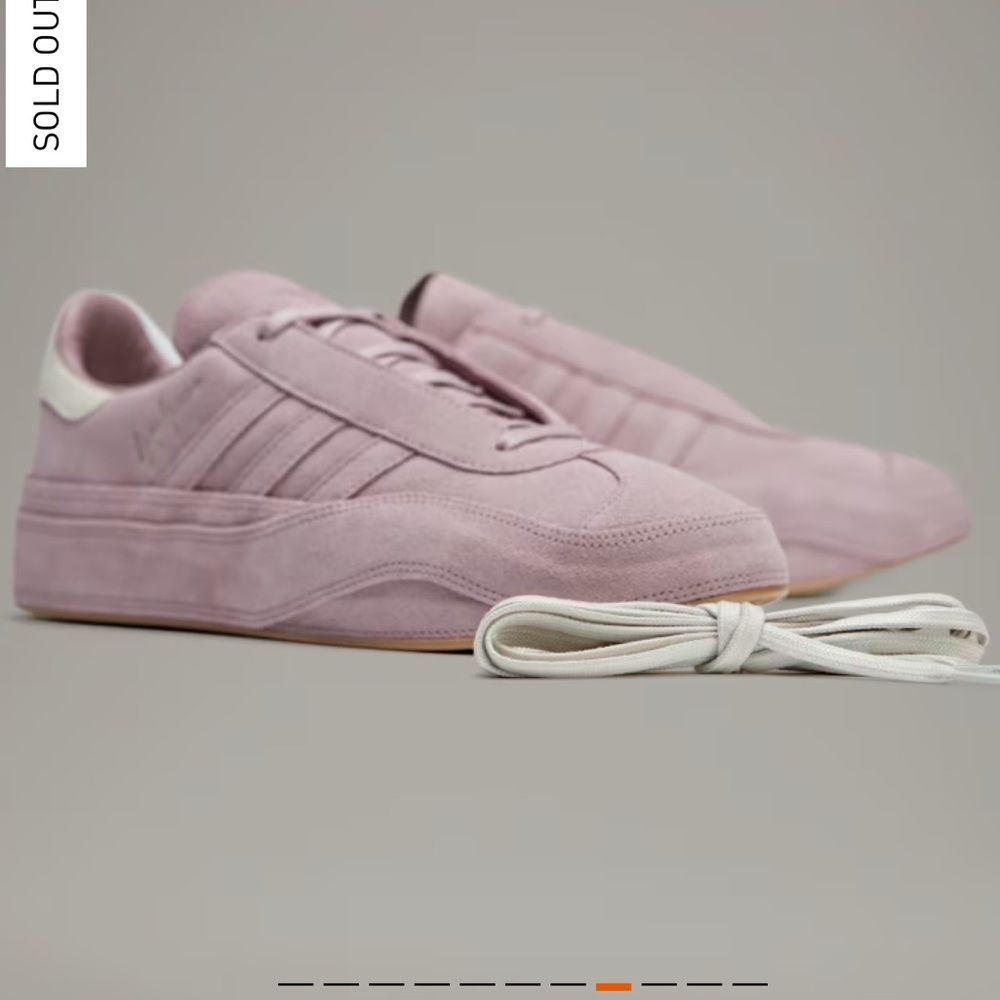 New Y-3 Yoji Yamamoto for Adidas Pink Suede Gazelle in Magic Mauve Alumina - Picture 8 of 16